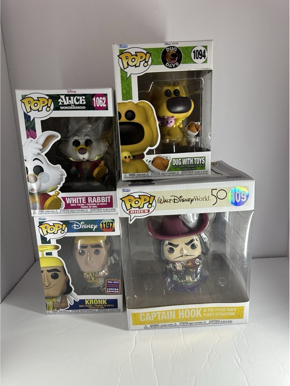 Disney Funko Pop Lot Of 4